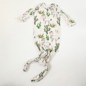 Posh Peanut Cactus & Llama Knotted Gown & Headband